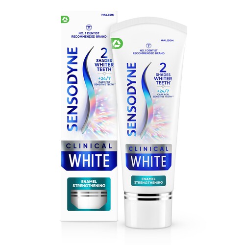 Sensodyne Clinical White Enamel Strengthen Whitening Sensitive Toothpaste