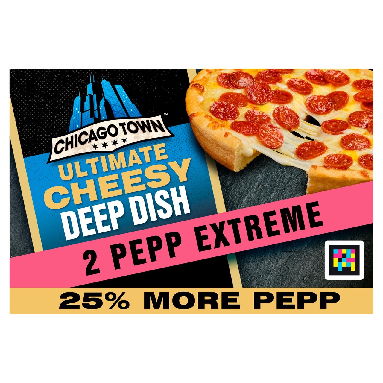 Chicago Town Ultimate Pepperoni Deep Dish Pepp Extreme Pizza
