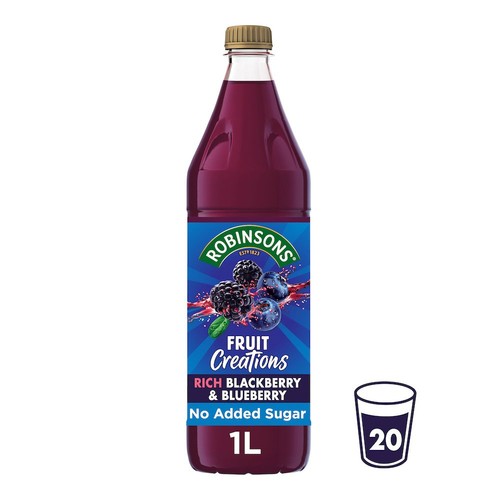 Robinsons Fruit Creations Blackberry & Blueberry Squash 