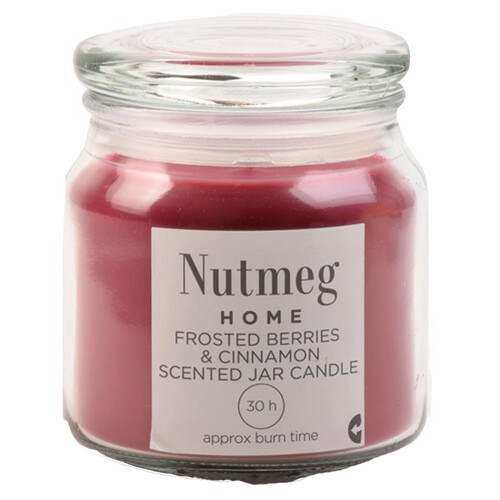 Nutmeg Home Small Jar Frosted Berries & Cinnamon Candle