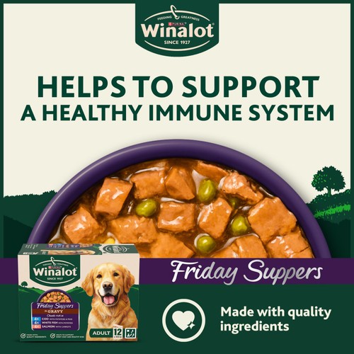 Winalot Friday Suppers Mixed Variety Fish In Gravy Wet Dog Food