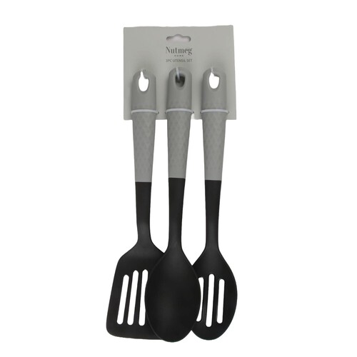 Nutmeg Home 3pc Utensil Set