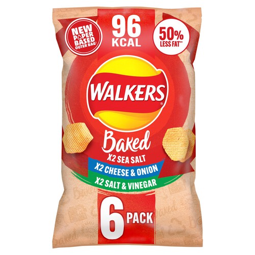 Walkers Baked Variety Multipack Snacks Crisps 