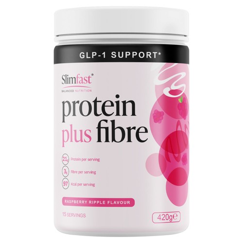 Slimfast Protein Shake Fibre Raspberry Ripple 420G