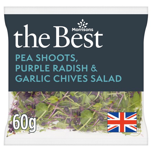 Morrisons The Best Pea Shoots Purple Radish & Garlic Chives