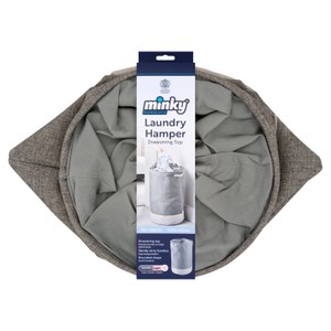 Minky Fabric Round Storage Hamper