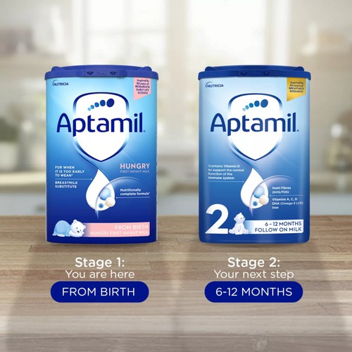 Aptamil Hungry First Infant Baby Milk Formula Powder from Birth