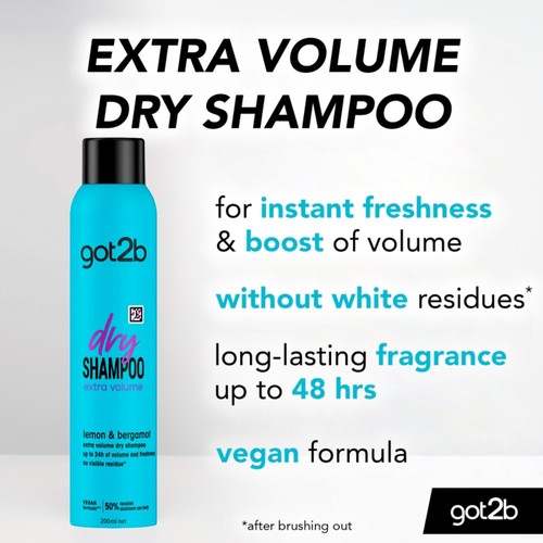 got2b Dry Shampoo Extra Volume Instant Refresh 200ml