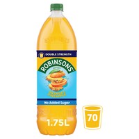 Robinsons Double Strength Orange & Pineapple No Added Sugar Squash 1.75L