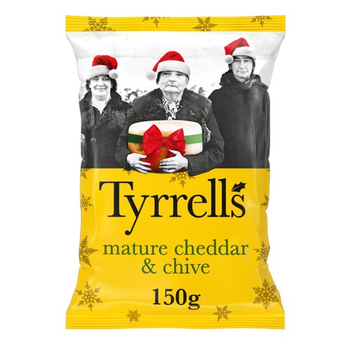 Tyrrells Mature Cheddar & Chive Sharing Crisps 