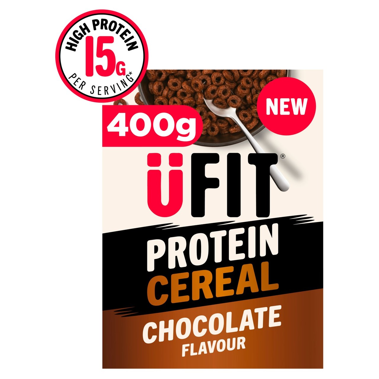 Ufit Protein Chocolate Hoops Cereal