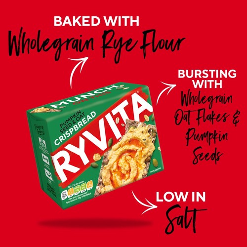 Ryvita Crispbread Pumpkin Seed & Oat Crackers 