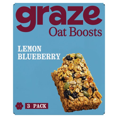 Graze Lemon Blueberry Oat Boosts 3 x 40g