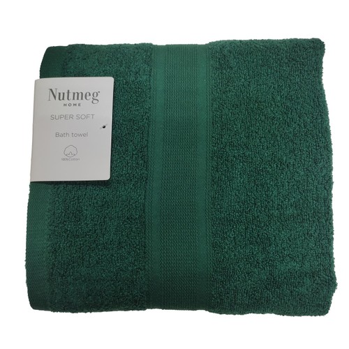 Nutmeg Home Supersoft Cotton Bath Towel Green
