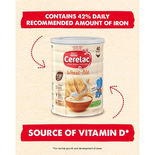 Cerelac Infant Cereals With Milk Wheat 6+ Months 1kg