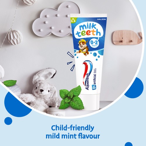 Aquafresh Kids Milk Teeth Toothpaste 0-2 Years, 50ml