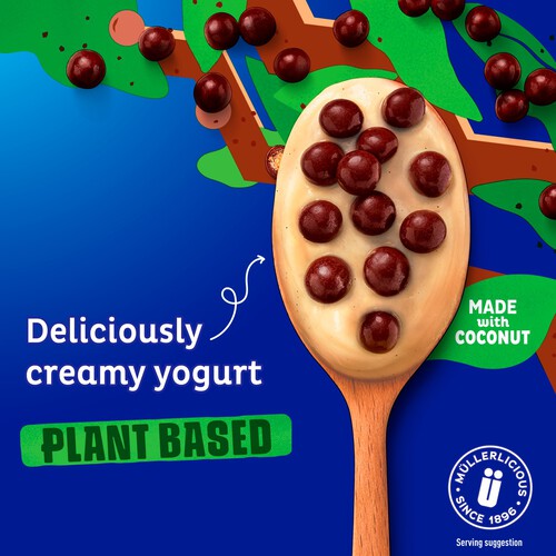 Muller Corner Plant Based Vanilla Yogurt with Chocolate Balls