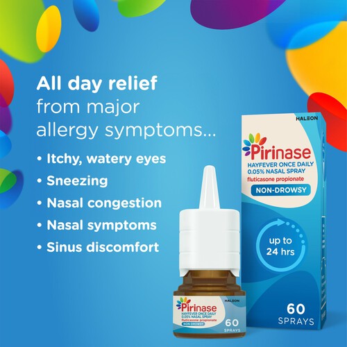 Pirinase Hayfever & Allergy Once Daily Decongestant Nasal Spray