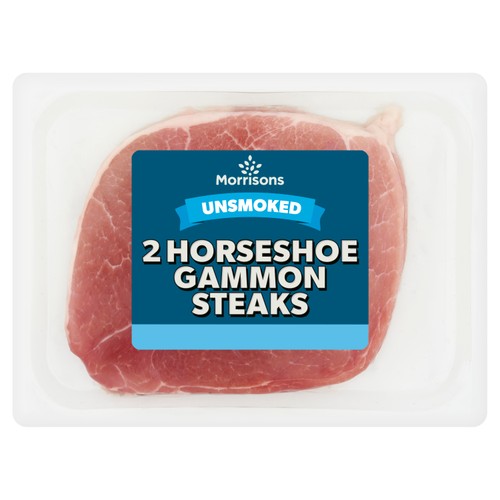 Morrisons unsmoked horseshoe gammon steaks