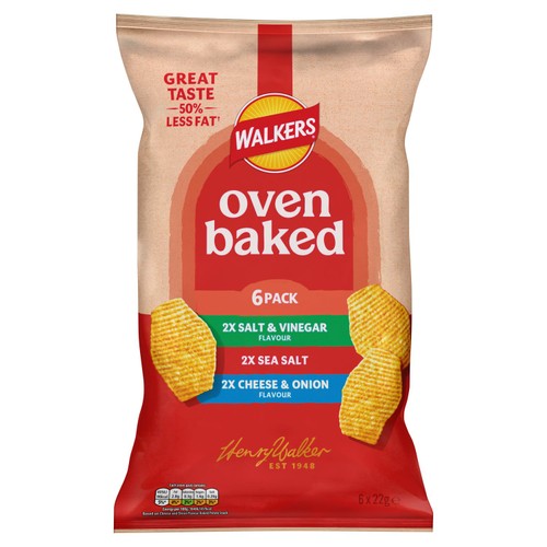 Walkers Baked Variety Multipack Snacks Crisps 