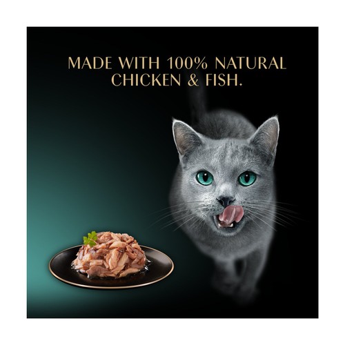 Sheba Filets Cat Food Tray With Chicken & Salmon In Gravy 6x60g