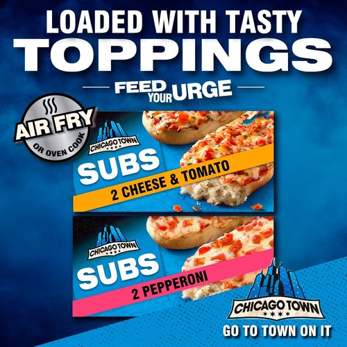 Chicago Town Triple Cheese & Tomato Subs Pizza 250g