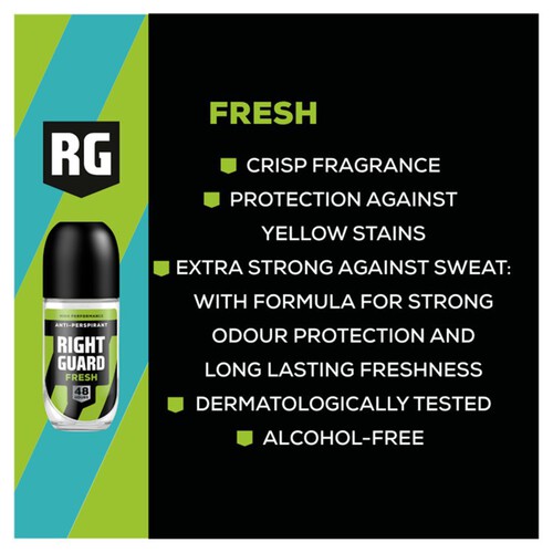 Right Guard Total Defense 5 Fresh Anti Antiperspirant Roll On