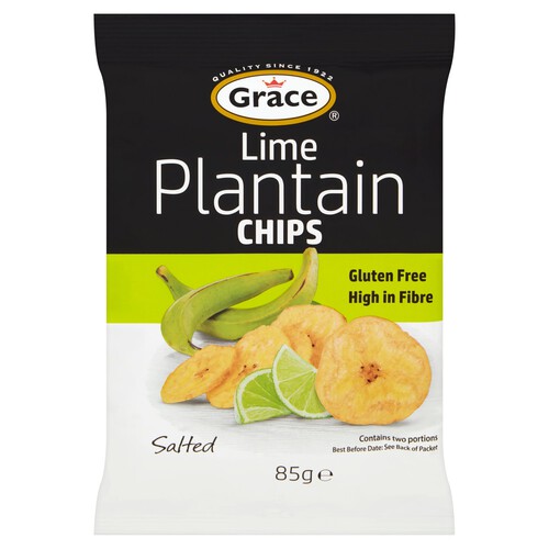 Grace Plantain Chips Lime 