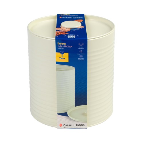 Russell Hobbs Ribbed Bread Bin Cream
