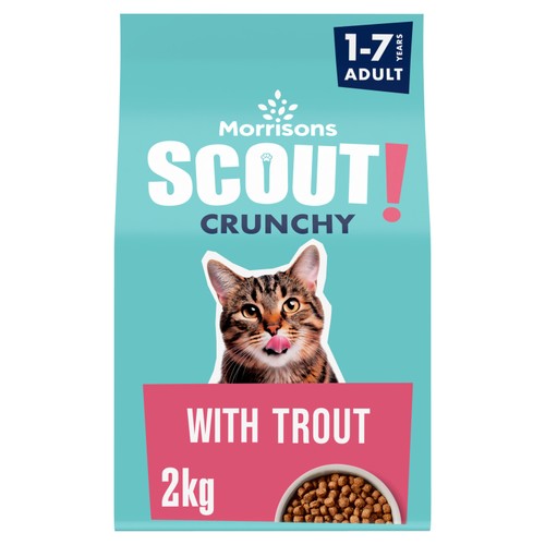 Morrisons Scout Dry Adult Cat Food With Trout 2Kg