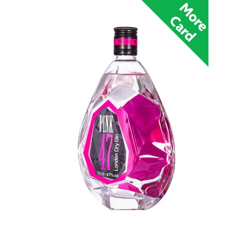 Pink 47 Diamond Crystal Clear London Dry Gin 