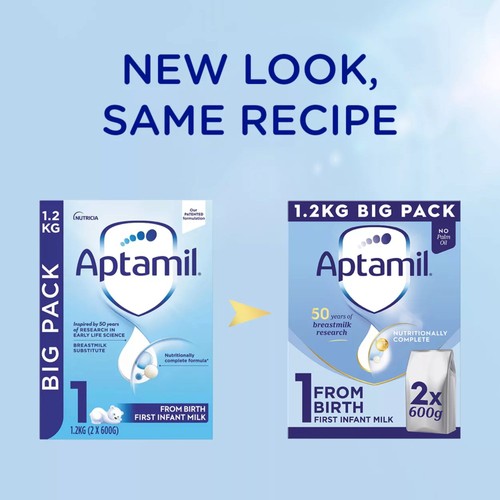 Aptamil 1 First Infant Baby Milk Formula Powder from Birth Big Pack