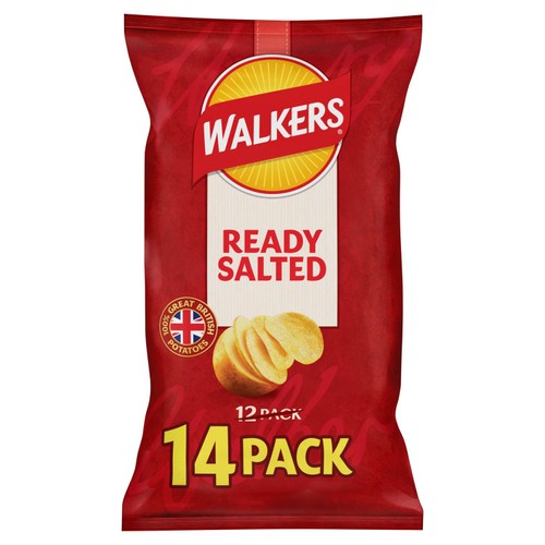 Walkers Ready Salted Multipack Crisps  14 x 25g