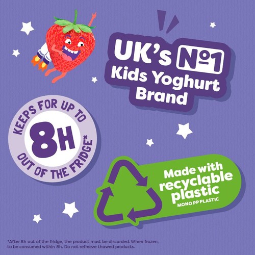 Petits Filous Kids Greek Style Strawberry Yoghurt Pouch 4x85g
