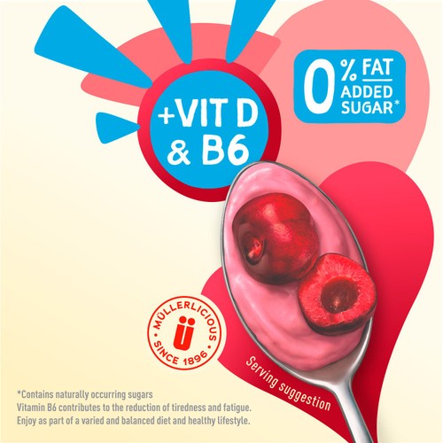 Muller Light Cherry Fat Free Yogurt 160g