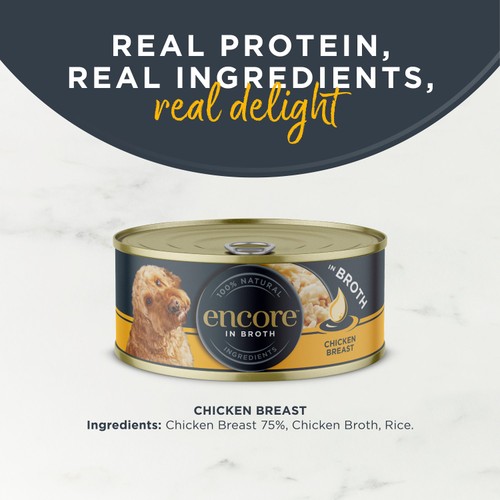 Encore Dog Tin  Chicken Breast in Broth