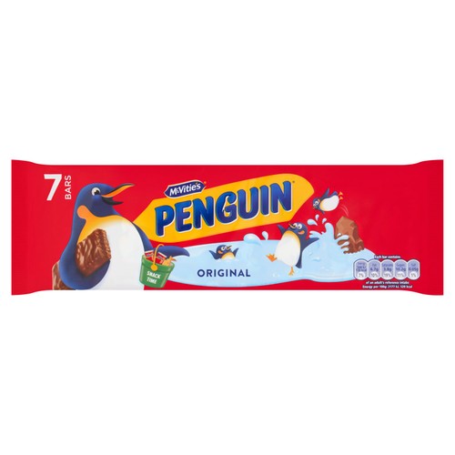McVitie's Penguin Original Biscuit Bar 7pk