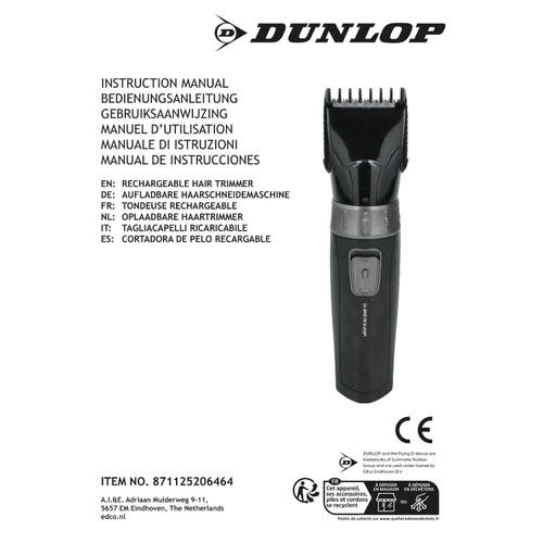 Edco Hair Clipper Rechargeable 600m