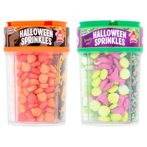 Cake Decor Halloween 4 Cell Sprinkle Jars 