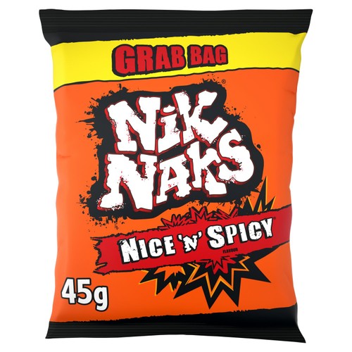Nik Naks nice n spicy crisps