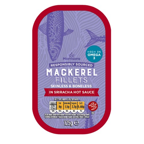 Morrisons Mackerel Hot Sriracha 125g
