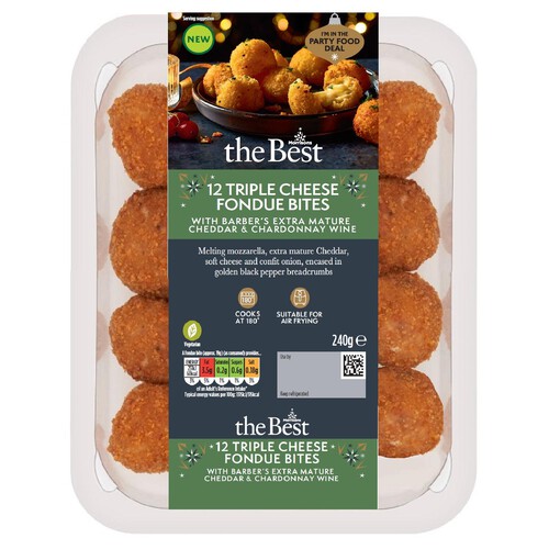 Morrisons The Best 12 Triple Cheese Fondue Bites 