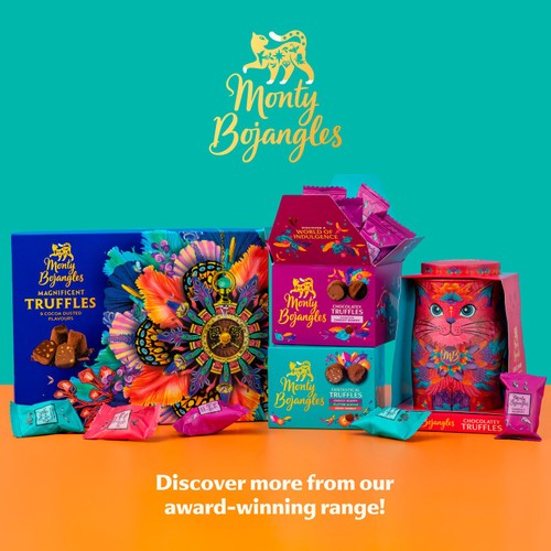 Monty Bojangles Fantastical Chocolatey Truffle Selection Gift Box 135g