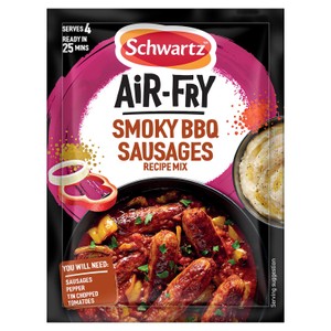 Schwartz Air Fry Smoky BBQ Sausage Recipe Mix 35g