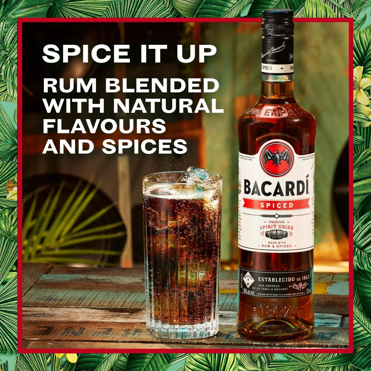 Bacardi Spiced Premium Rum Spirit Drink - Morrisons Online Groceries ...