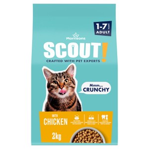 Morrisons Scout Dry Adult Cat Food With Chicken 2Kg