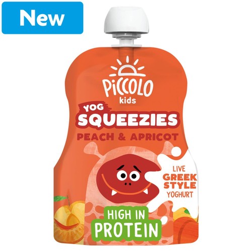 Piccolo Yoghurt Squeezies Peach & Apricot 90g