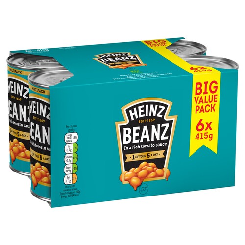 Heinz Baked Beans in a Rich Tomato Sauce