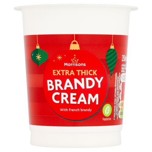 Morrisons Thick French Brandy Christmas Cream