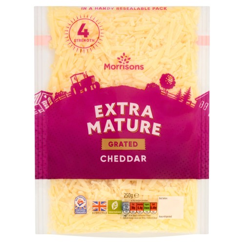 Morrisons Extra Mature Grated Cheese 250g